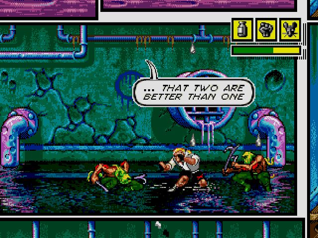 Comix Zone screenshot - Episode 1: Night of the Mutants – Page 1